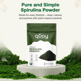 Format voyage de Spiruline Bio Quay Naturals, pratique et durable.