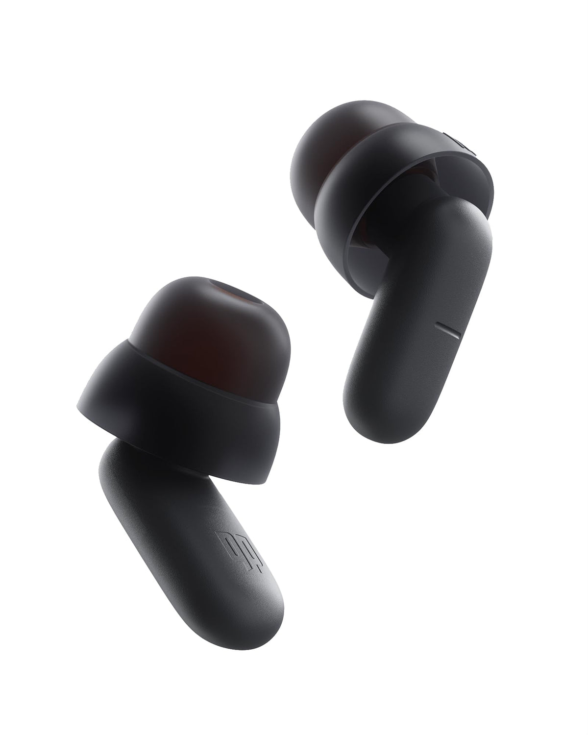 QubitPulse Dream bouchons en silicone, confort nocturne pour sommeil sur le côté.