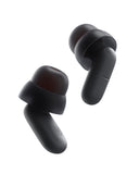 QubitPulse Dream bouchons en silicone, confort nocturne pour sommeil sur le côté.