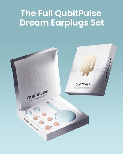 QubitPulse Dream bouchons réutilisables faciles à nettoyer pour usage quotidien.