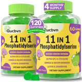 Gomme Qucbvn au goût pomme avec phosphatidylsérine 600 mg pour mémoire et concentration.