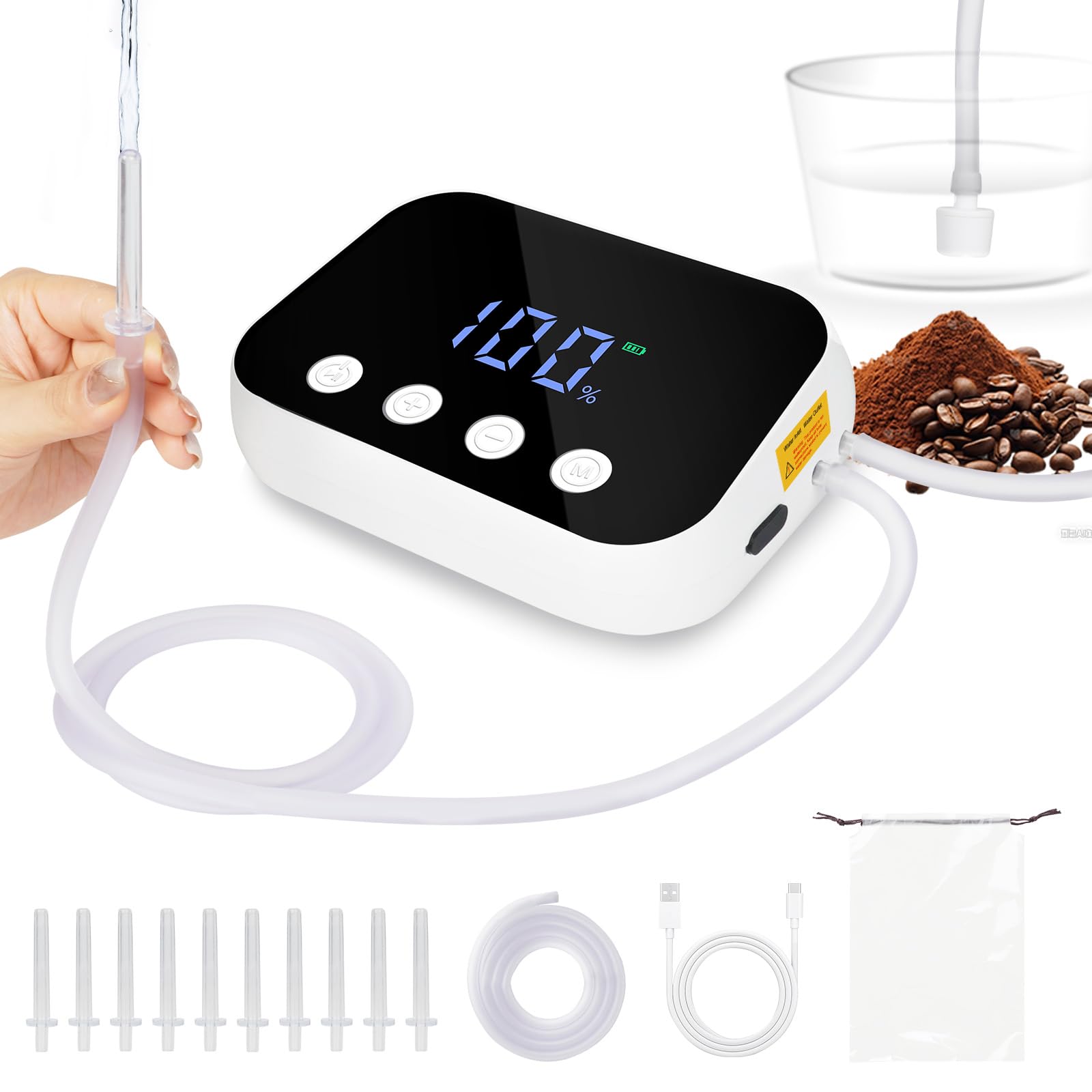 QueScxub lavement électrique, utilisation assise et précision.