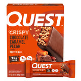 Barre Quest emballage 4 barres, pratique pour le sac de sport et les pauses.
