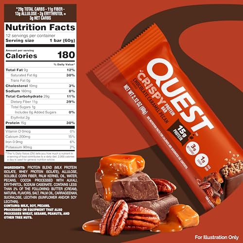 Barre Quest texture croustillante et moelleuse, idéale en collation.