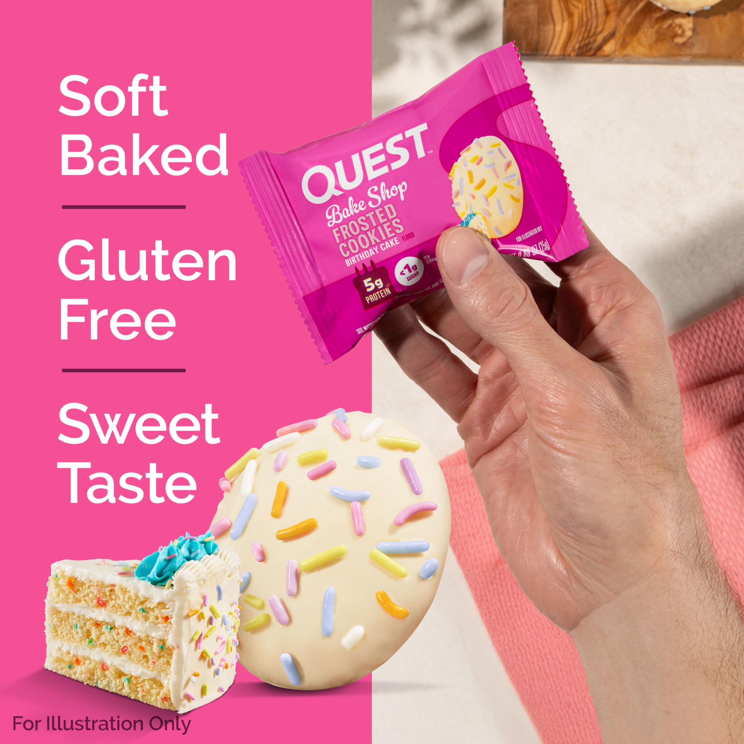 Quest biscuits-a-emporter pratique pour bureau ou sport