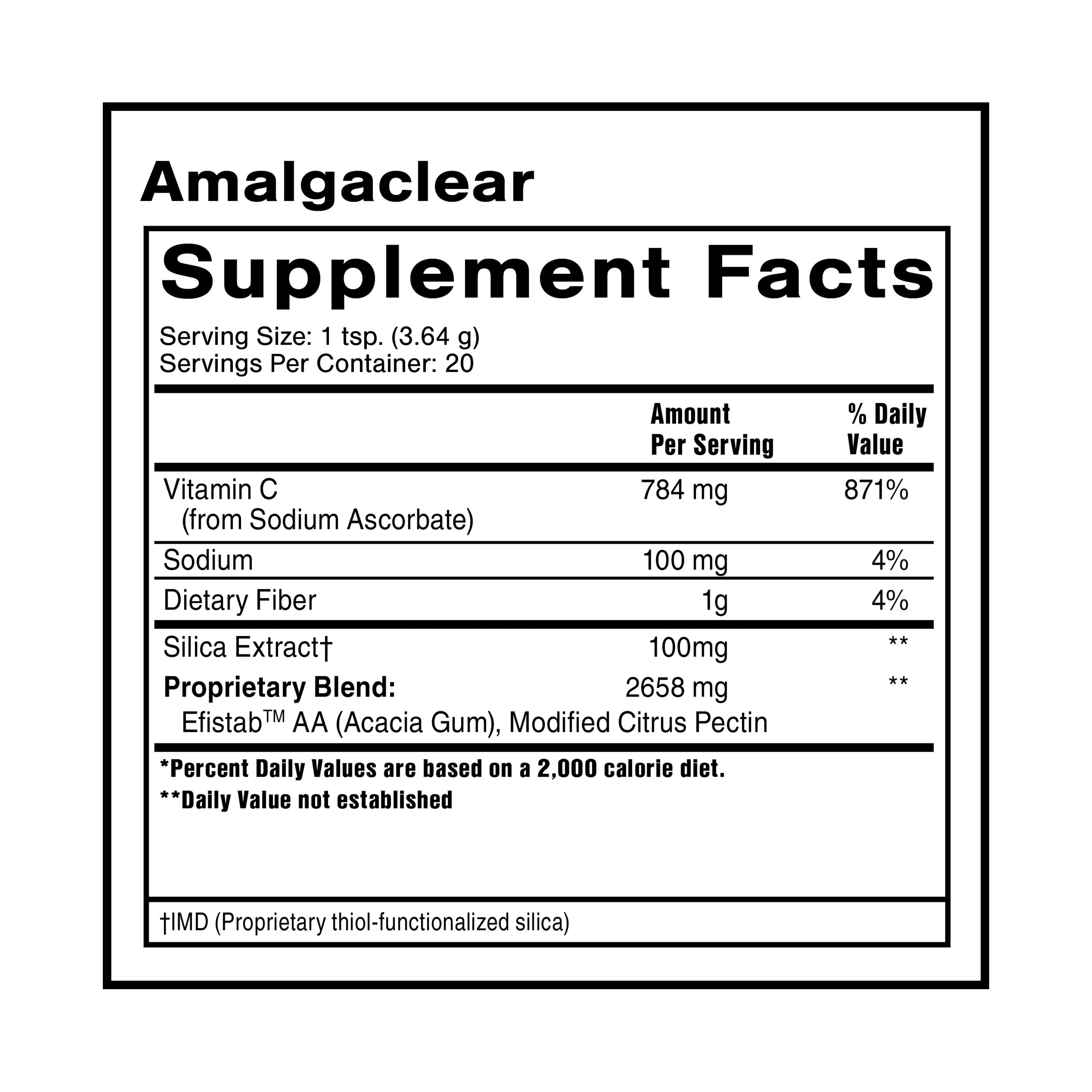 Quicksilver Scientific AmalgaClear - doseur montrant le dosage simple