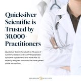 Quicksilver Cardio Elite – étiquette indiquant vegan et sans OGM