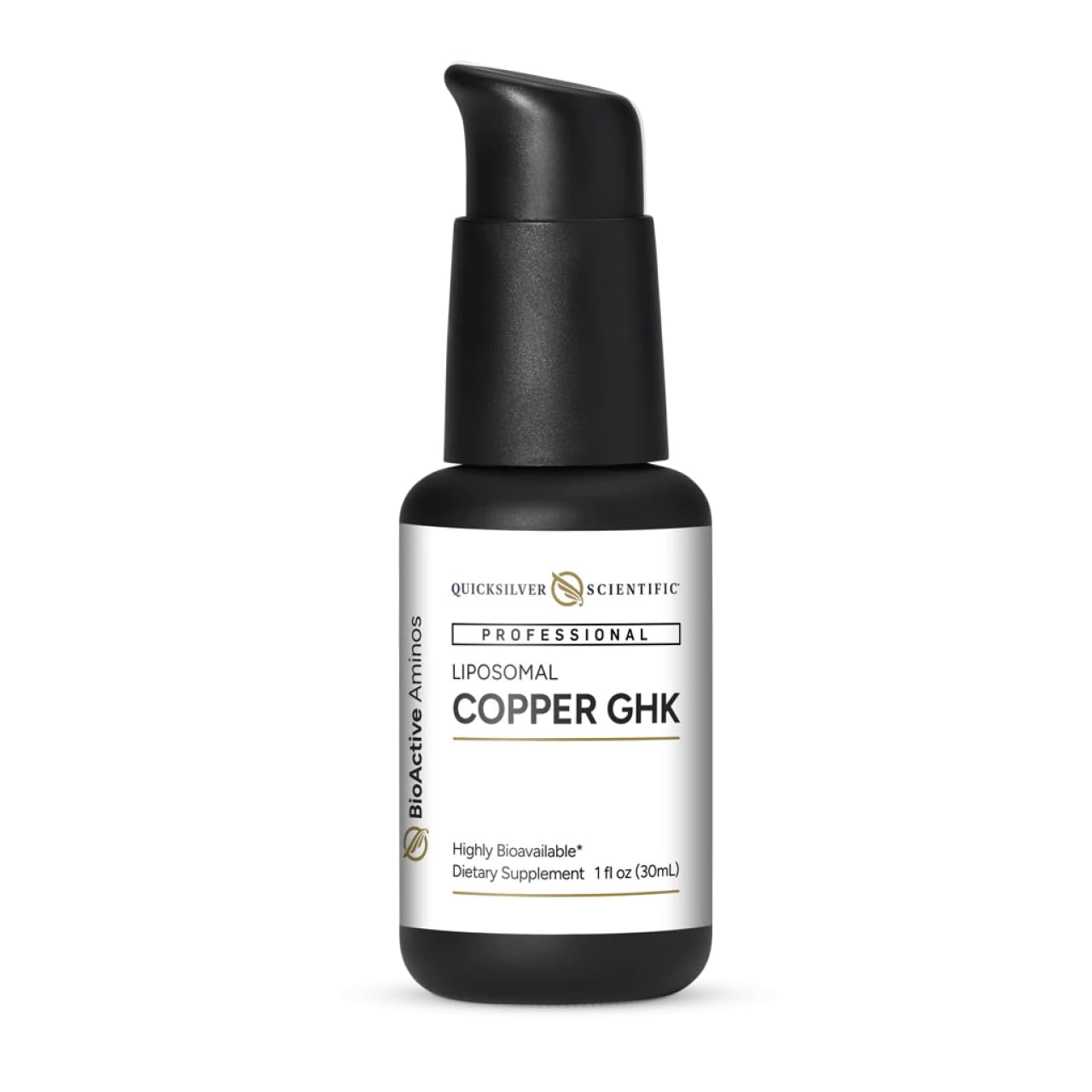 Quicksilver Scientific: bouteille cuivre ghk liposomale pour absorption rapide