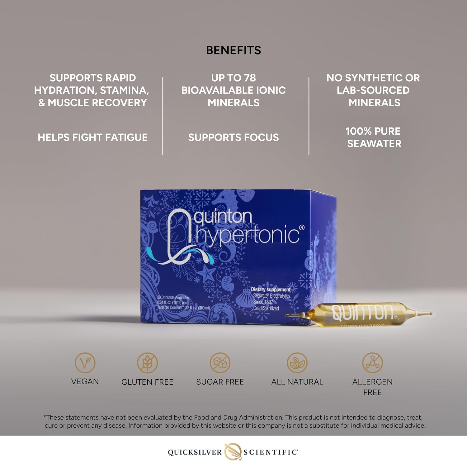 Quicksilver Scientific concentration 3-3 – lutte fatigue et soutien concentration.
