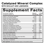 Dr. Shade’s Catalyzed Mineral Complex — versement dans un verre pour revitalisation et énergie durable.