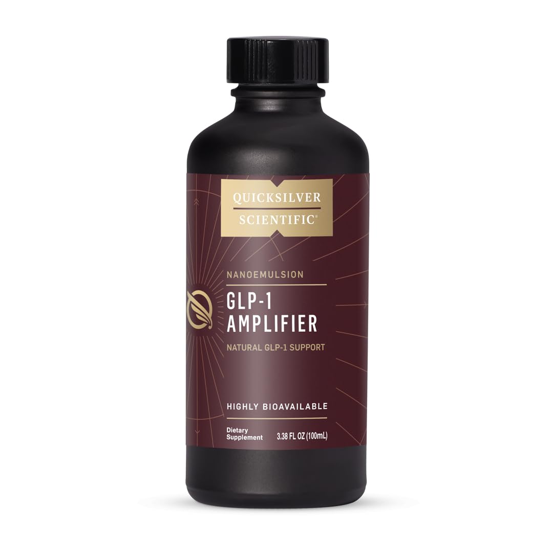 Quicksilver Scientific GLP-1 Amplificateur, bouteille, soutien potentiel à la satiété et à la régulation du métabolisme.