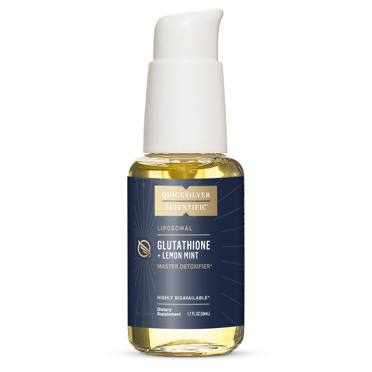 Quicksilver Scientific glutathion liposomal, flacon citron-menthe, convient à la routine detox