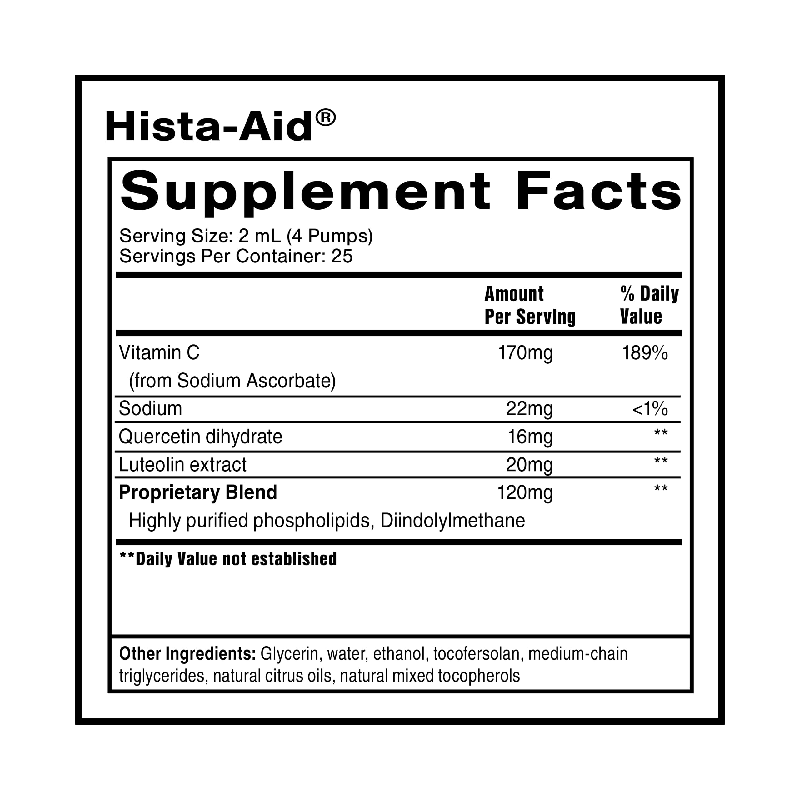 Quicksilver Scientific Hista-Aid – dose en bouche facilitant une utilisation pratique.