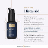 Quicksilver Scientific Hista-Aid – emballage soigné facilitant le choix éclairé.