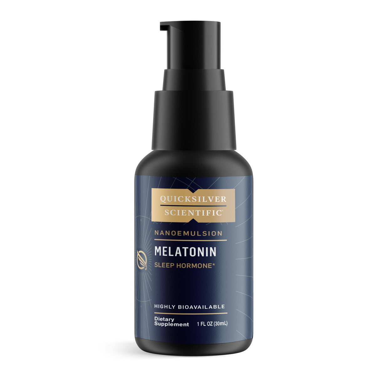 Quicksilver Scientific Mélatonine Liposomale en bouteille 30 ml, absorption rapide.