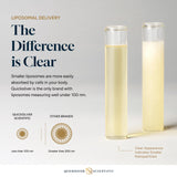 Formule vegan et sans OGM : Mélatonine liposomale Quicksilver Scientific.