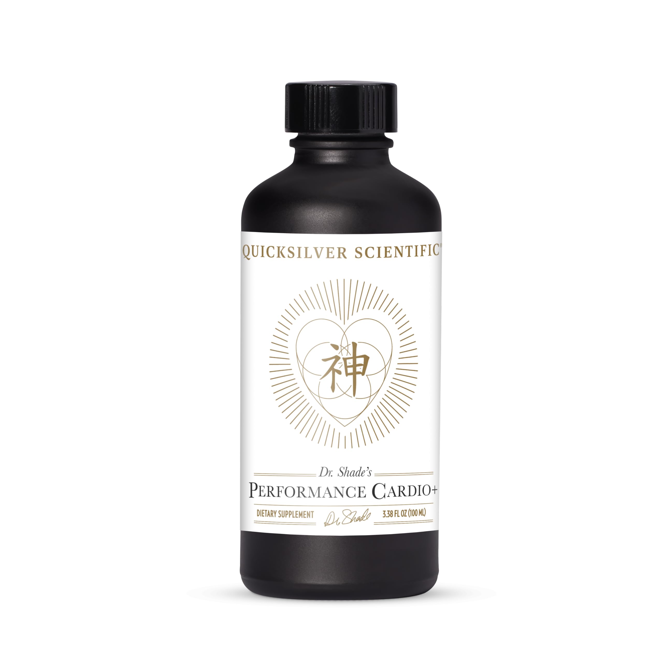 Quicksilver Scientific Performance Cardio+ bouteille et versement pour une possible amélioration de la circulation