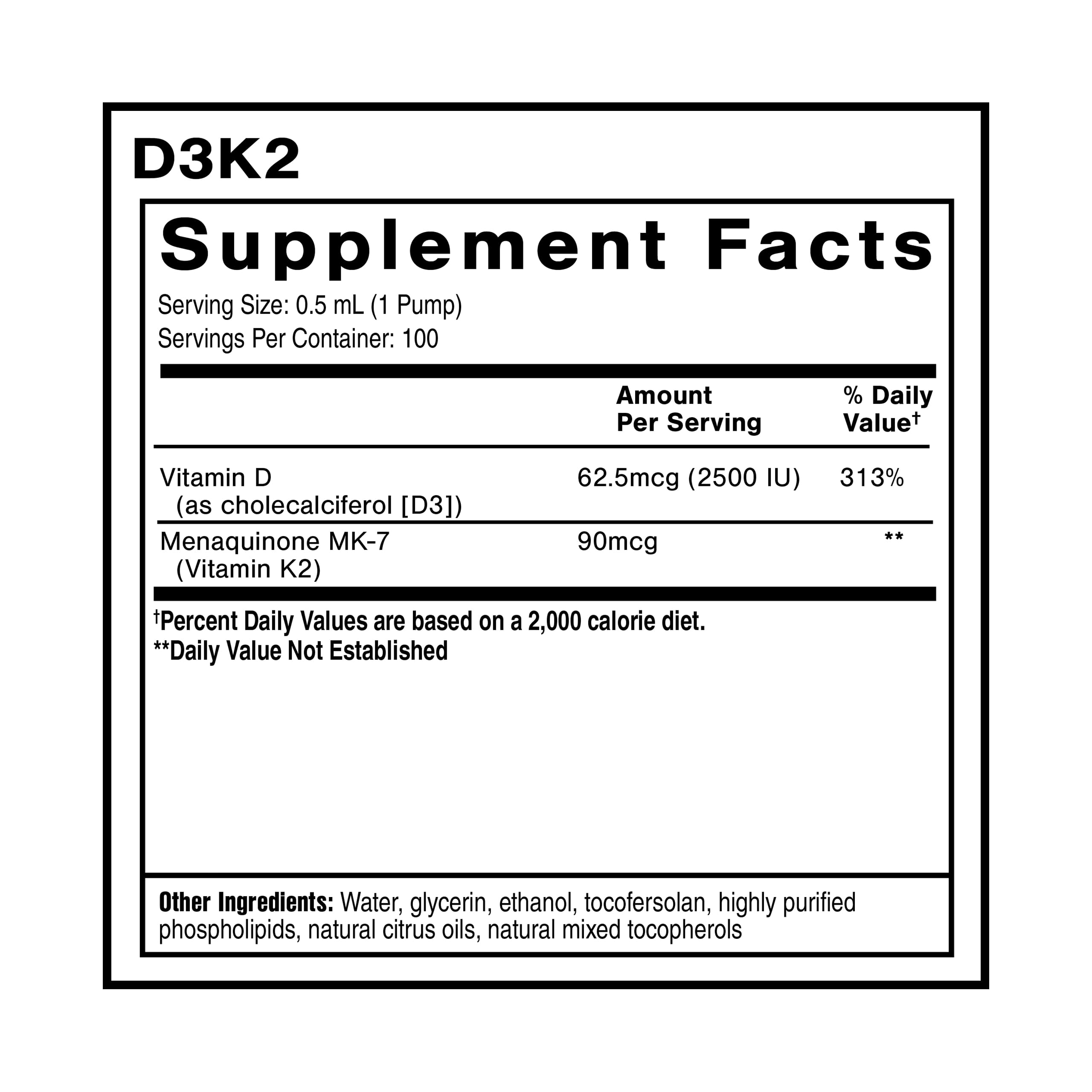 Quicksilver Scientific pompe-dose D3K2 pour dosage précis.