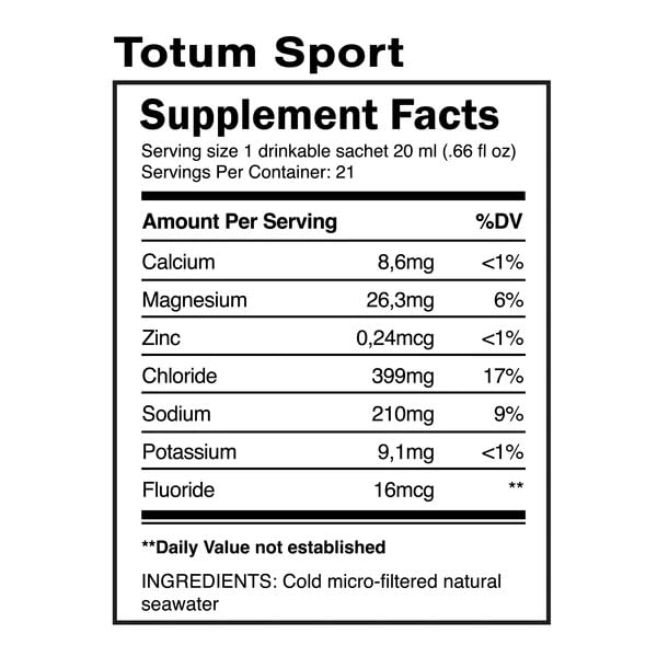 Totum Sport : sachets de préparation pour une hydratation naturelle pendant l’entraînement.