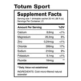 Totum Sport : sachets de préparation pour une hydratation naturelle pendant l’entraînement.