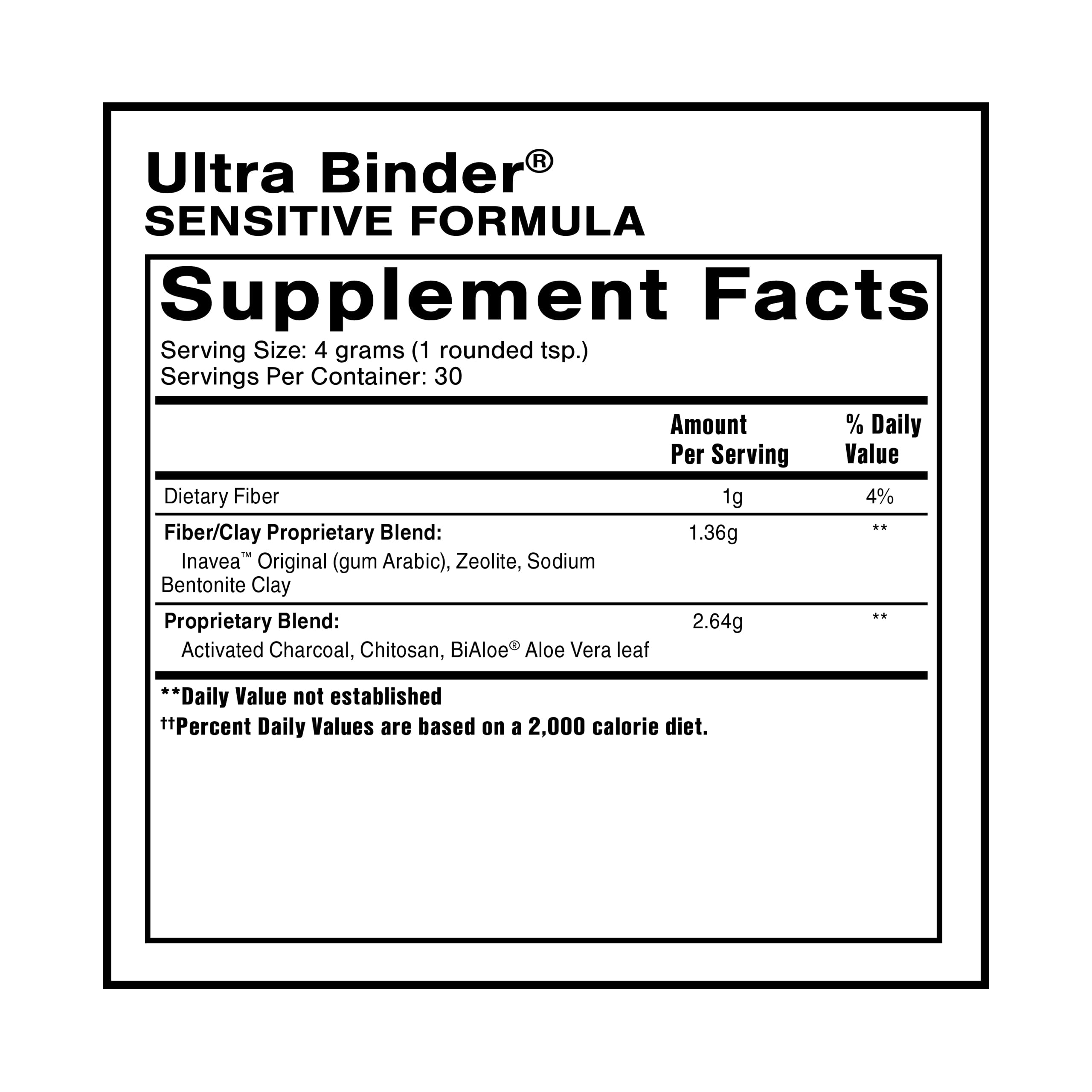 Quicksilver Scientific Ultra Binder Sensitive — doseur inclus pour doser facilement la prise quotidienne.