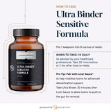 Quicksilver Scientific Ultra Binder Sensitive — emballage compact et portable pour voyager.