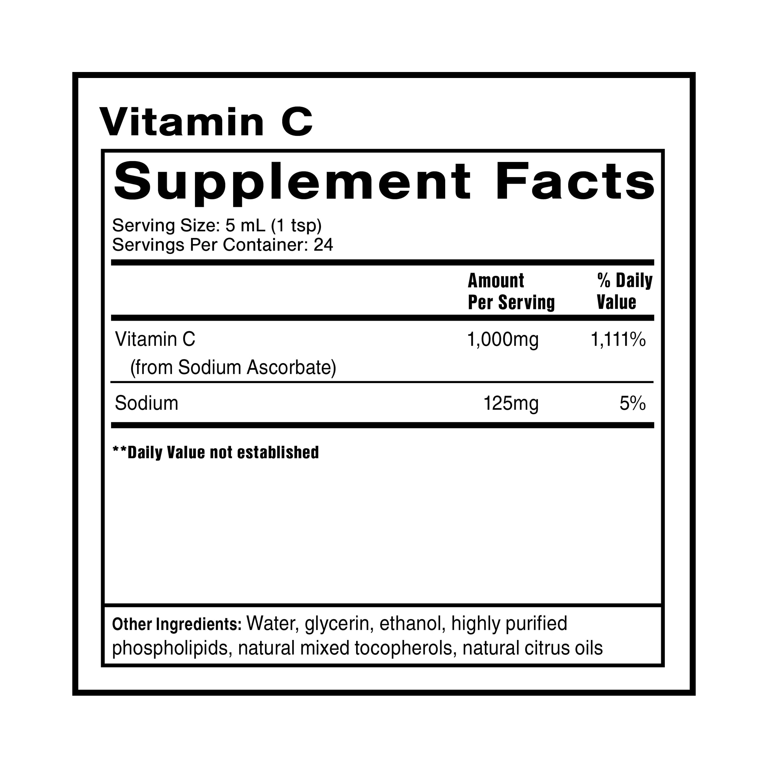 Quicksilver Scientific Vitamine C liposomale en goutte, dosage pratique.