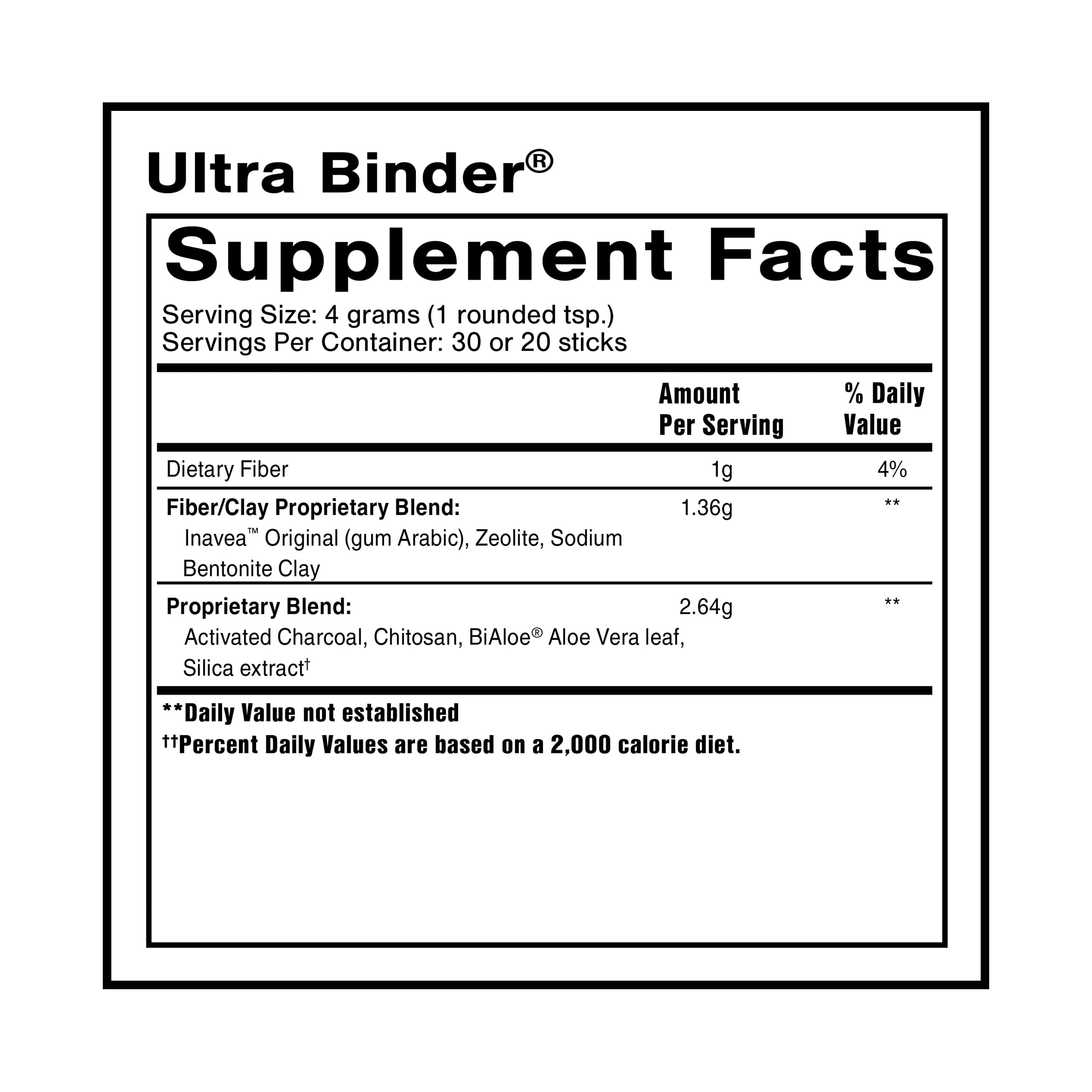 Quicksilver Ultra Binder avec zéolite pour detoxifier dans l'intestin