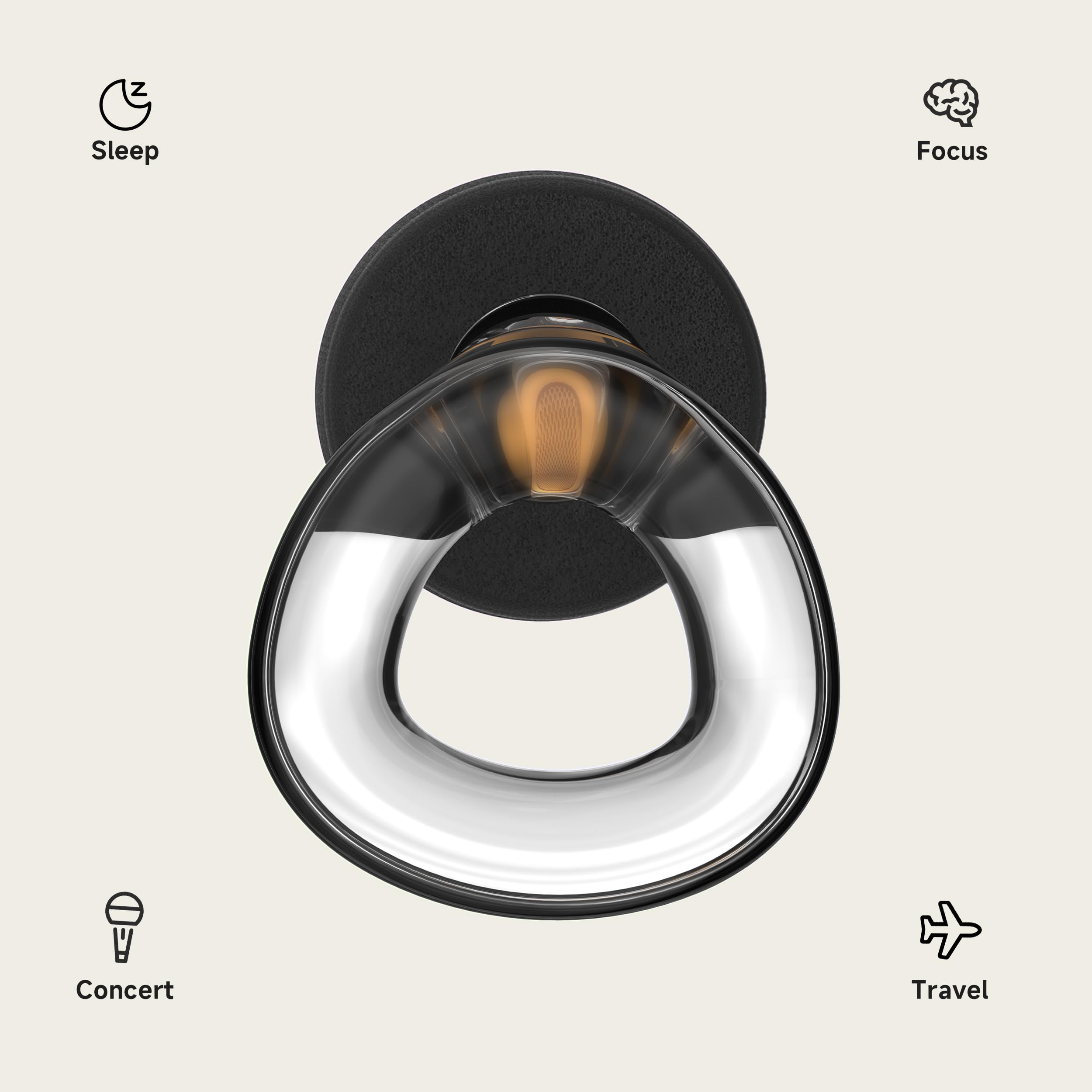 QuietZone étui transport pratique pour rangement et déplacements.