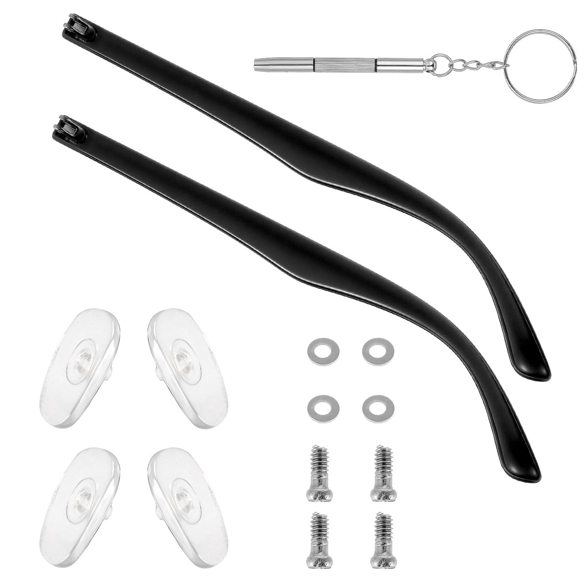Bras lunettes Quilax; remplacement robuste et léger pour un confort quotidien.