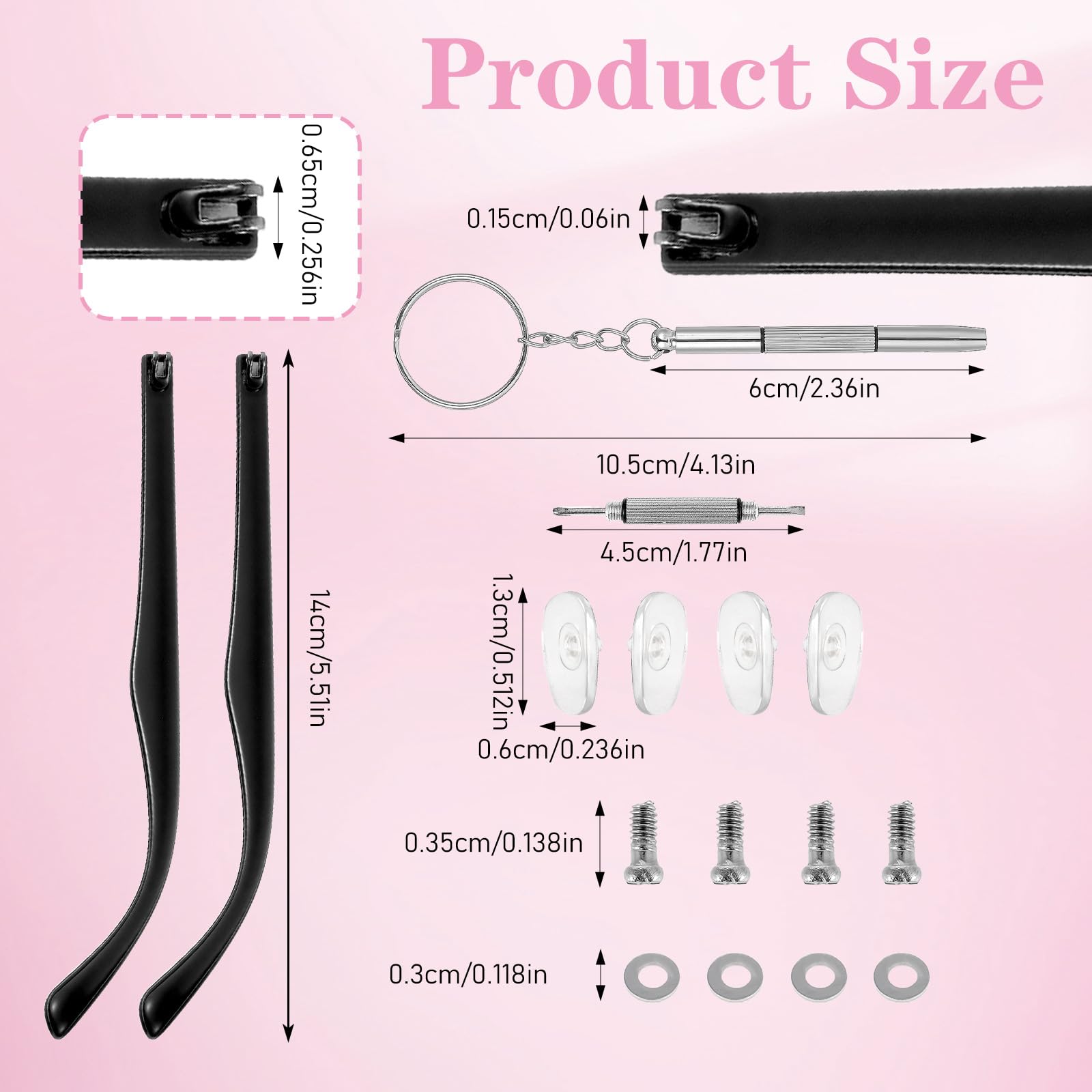 Kit réparation Quilax complet pour montures, livré avec tout le nécessaire.