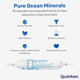 Quinton ampoules isotonique sur étagère, solution naturelle pour l'équilibre ionique.