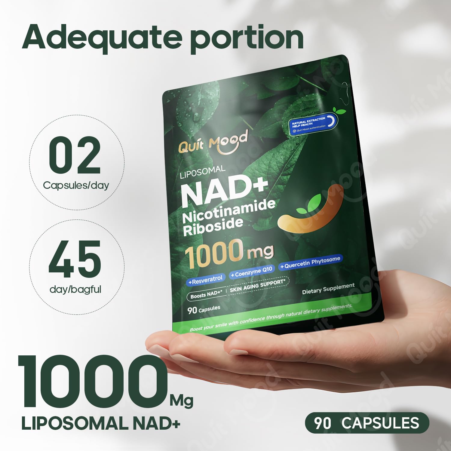 Quit mood Nicotinamide Riboside Complex – capsules : énergie et soutien métabolique quotidien.