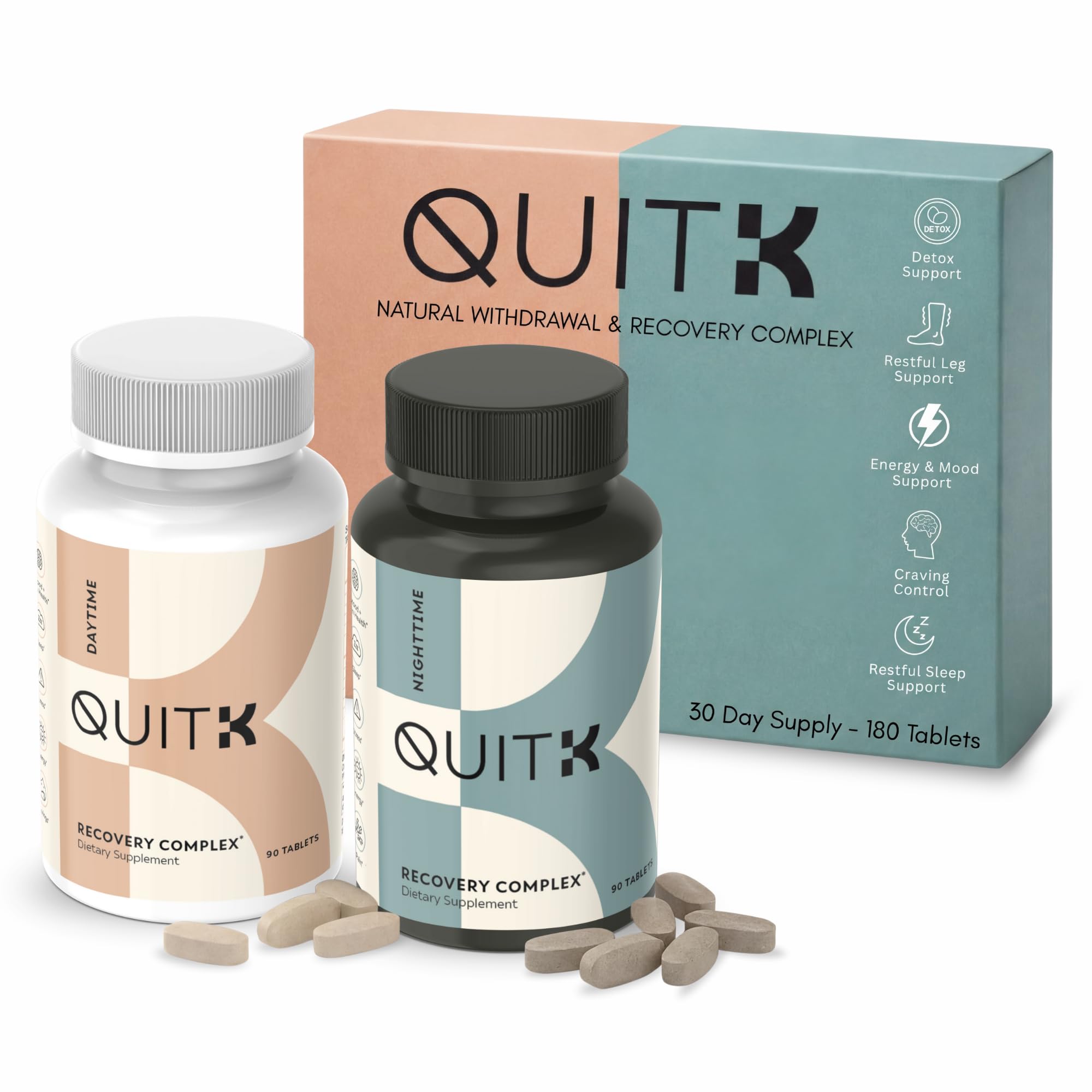 QuitK Recovery Complex: énergie diurne et clarté mentale pour bien démarrer la journée.