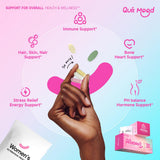 Quit mood probiotiques femmes, probiotiques dédiés à l’équilibre intestinal féminin.