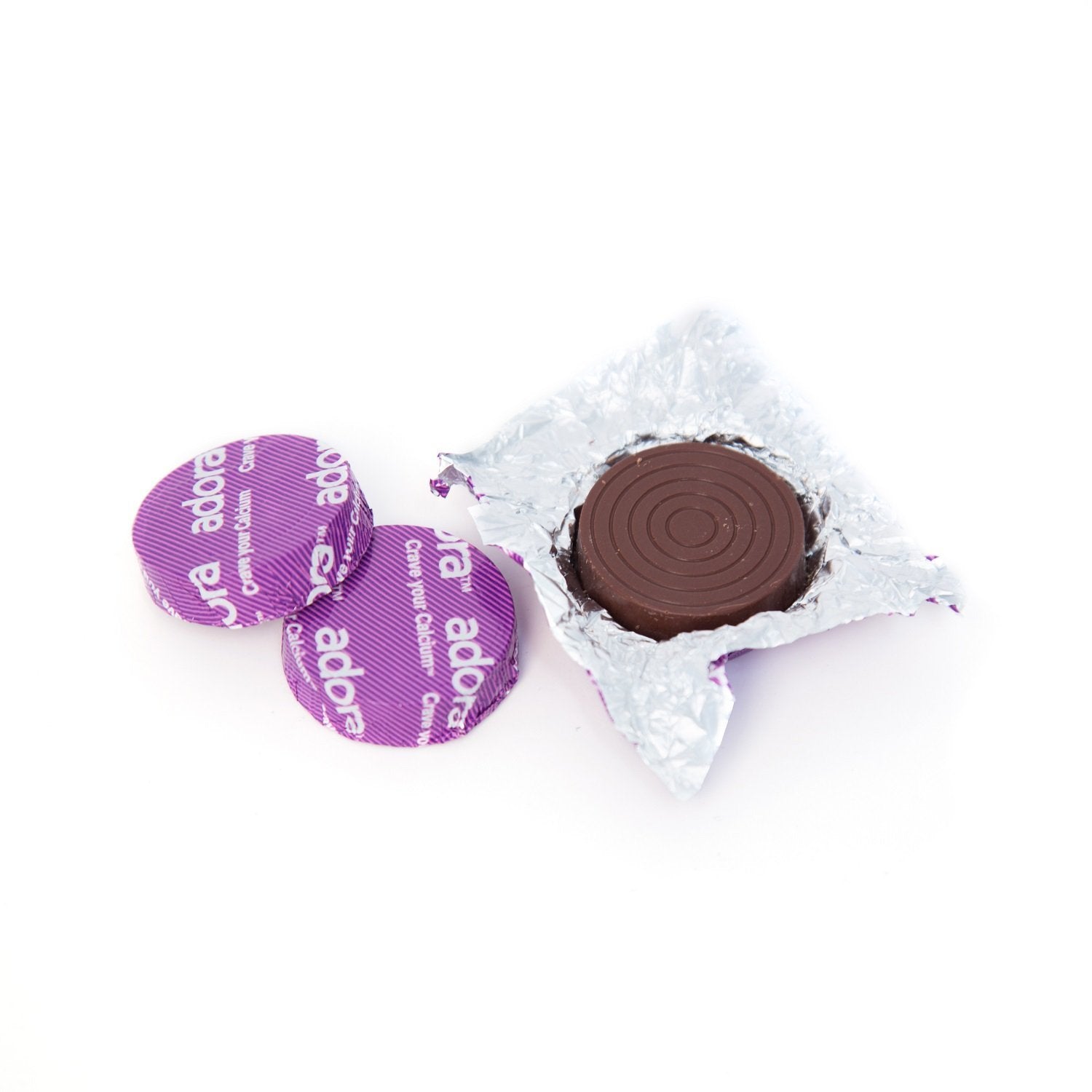 Quilom Adora Calcium Chocolat Noir – barres faciles à emporter et pour un apport en calcium pratique.