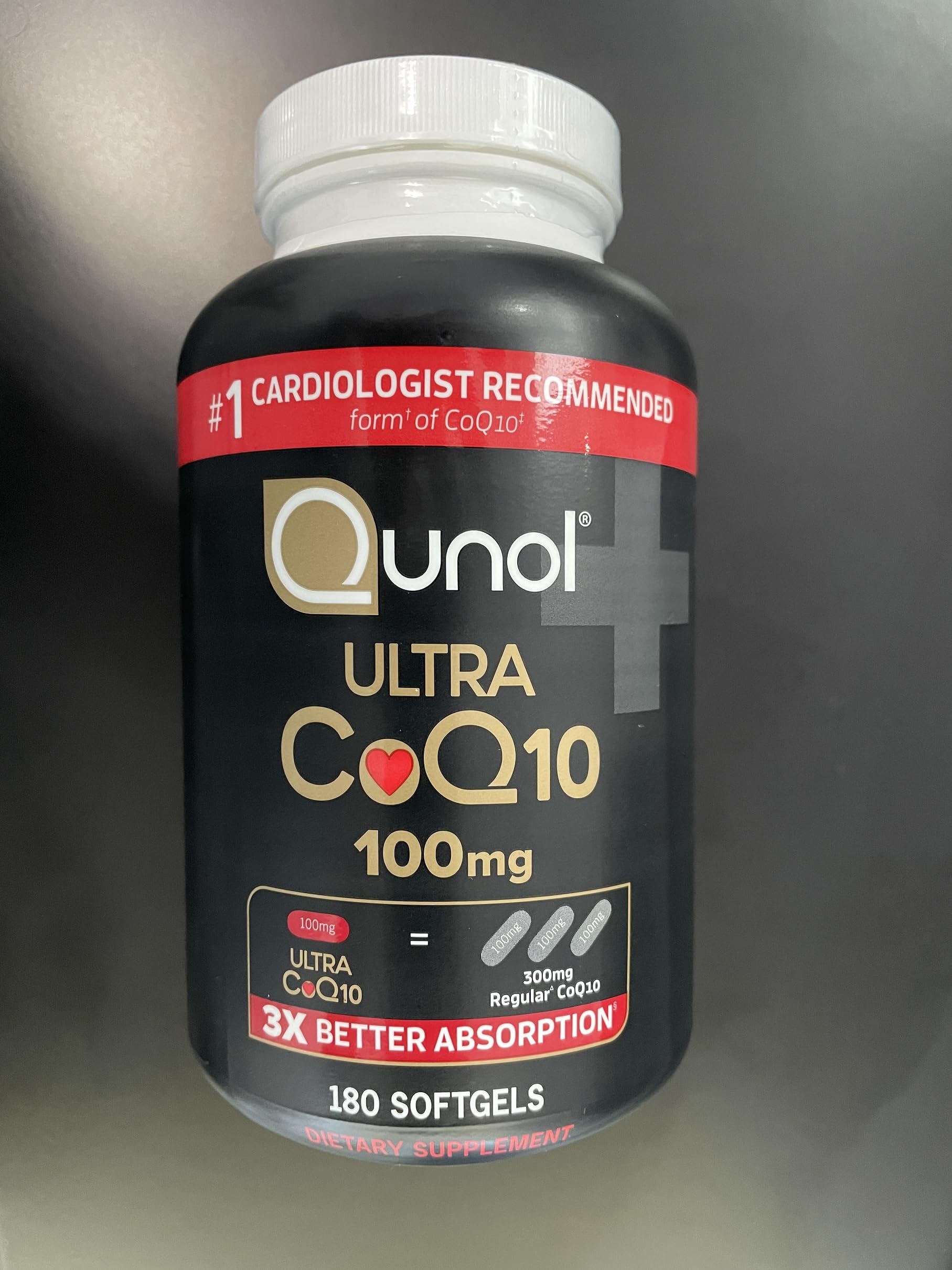 Qunol CoQ10 softgels : absorption 3x améliorée pour énergie et vitalité