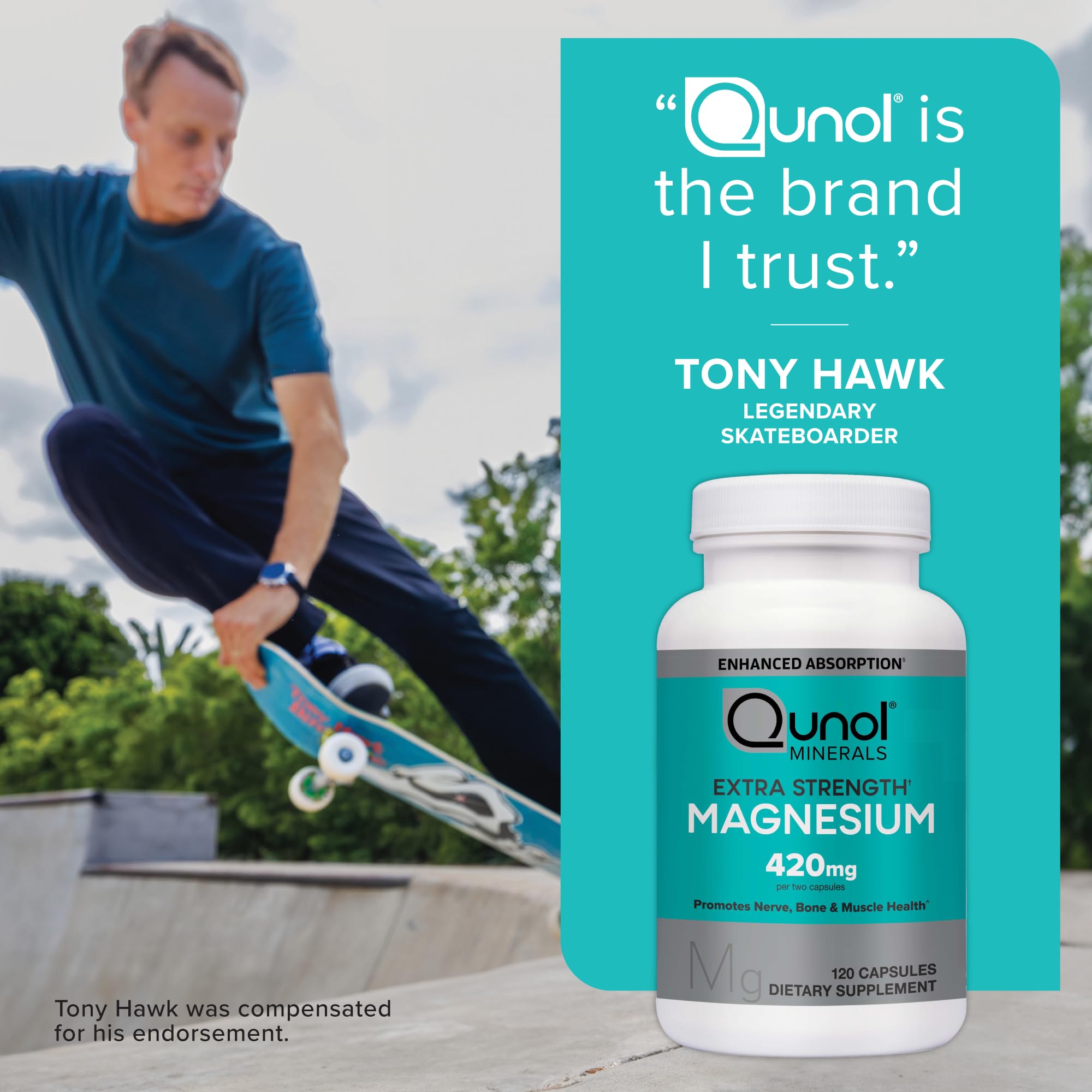 Qunol Magnésium Capsules sans gluten.