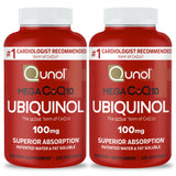 Qunol Mega Ubiquinol CoQ10 – bouteille, absorption potentiellement meilleure.