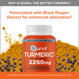 Qunol Turmeric: absorption-améliorée grâce au poivre noir pour la performance quotidienne.