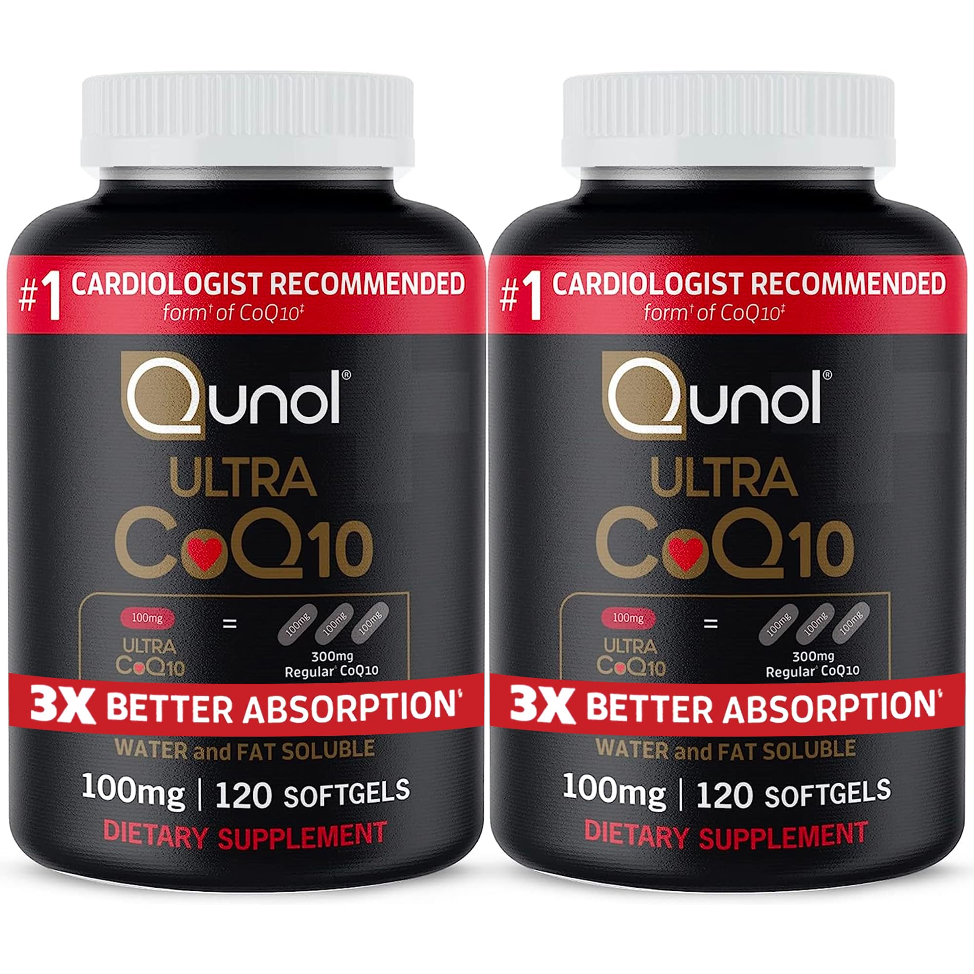 Qunol Ultra CoQ10 gélules molles, absorption potentiellement supérieure recommandée pour l'énergie quotidienne.