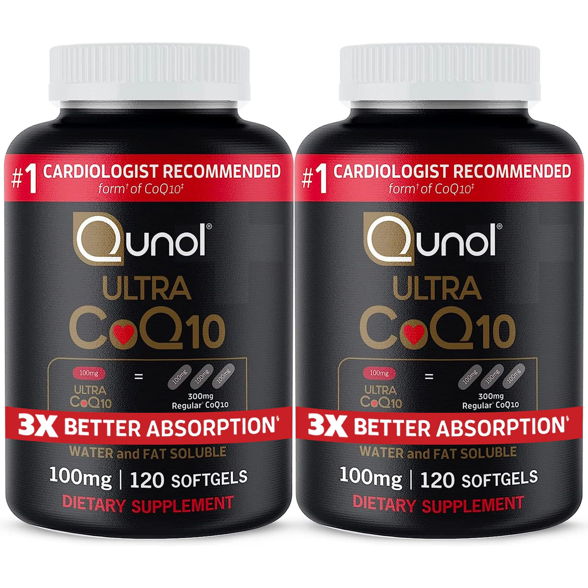 Qunol Ultra CoQ10 gélules molles, absorption potentiellement supérieure recommandée pour l'énergie quotidienne.