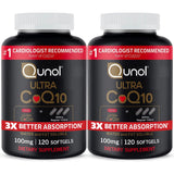 Qunol Ultra CoQ10 gélules molles, absorption potentiellement supérieure recommandée pour l'énergie quotidienne.