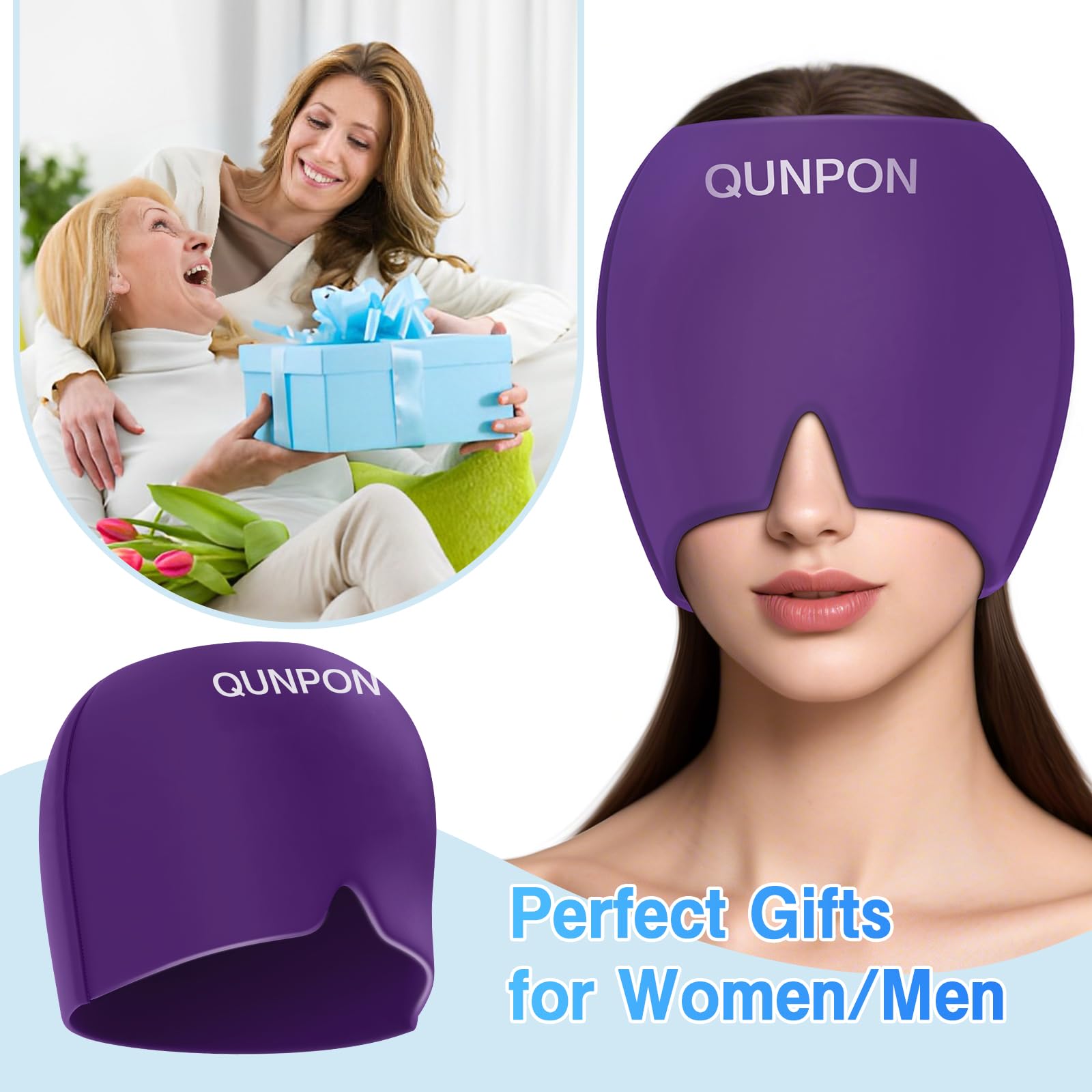 Qunpon cap réduit lumière sous les yeux grâce au design en U