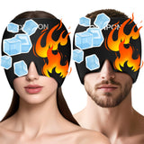 QUNPON Cap Migraine 360° – Gel Froid et Chaud, Cadeau Saint-Valentin pour Elle et Lui
