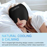 QUNPON Cap Migraine 360° – Gel Froid et Chaud, Cadeau Saint-Valentin pour Elle et Lui