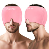 Gel froid QUNPON utilisé sur le front et les tempes