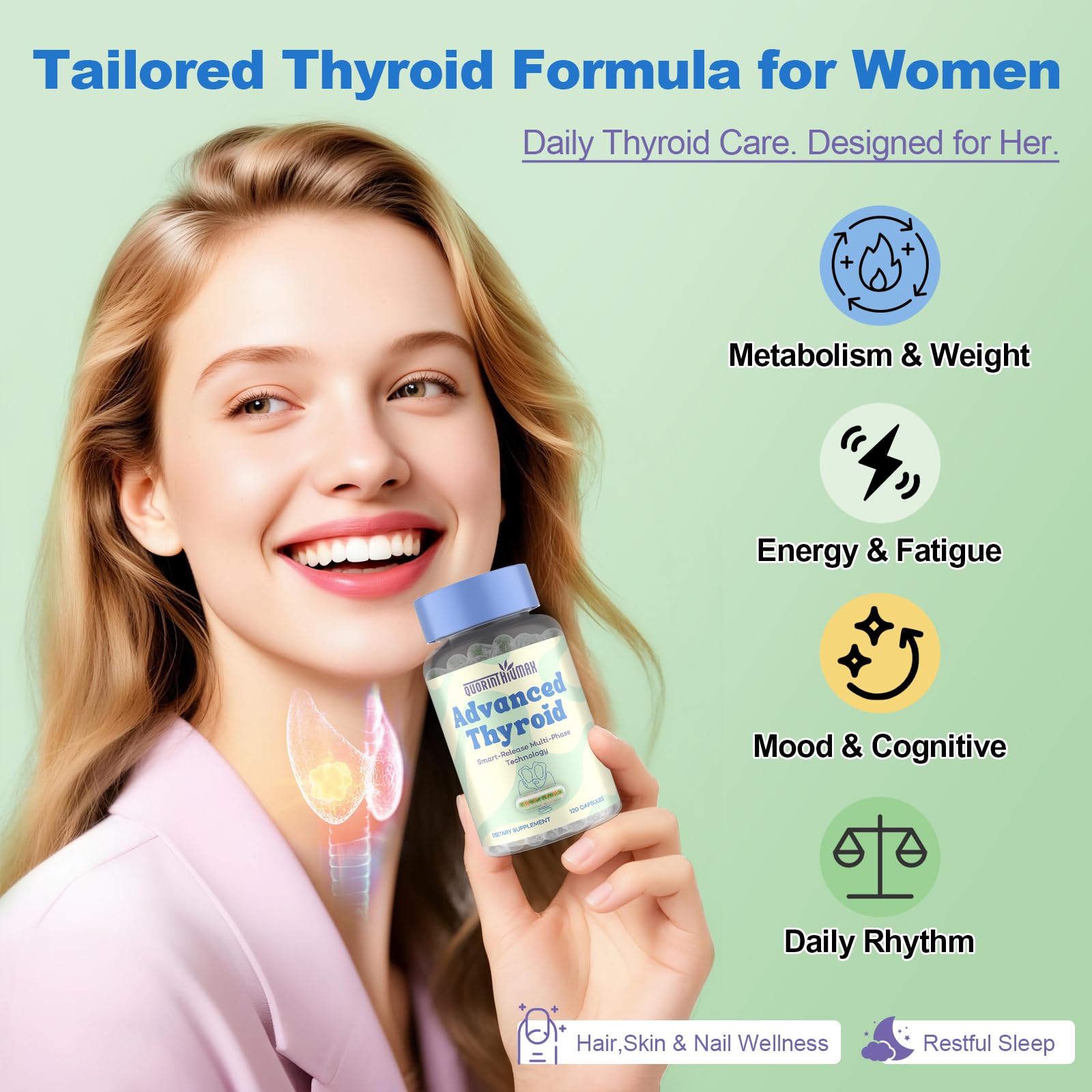 Synergie trois en un combinant extraits, probiotiques et minéraux.