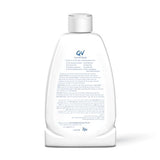 Étiquette sans parfum sur QV Gentle Wash, soin doux et sûr.