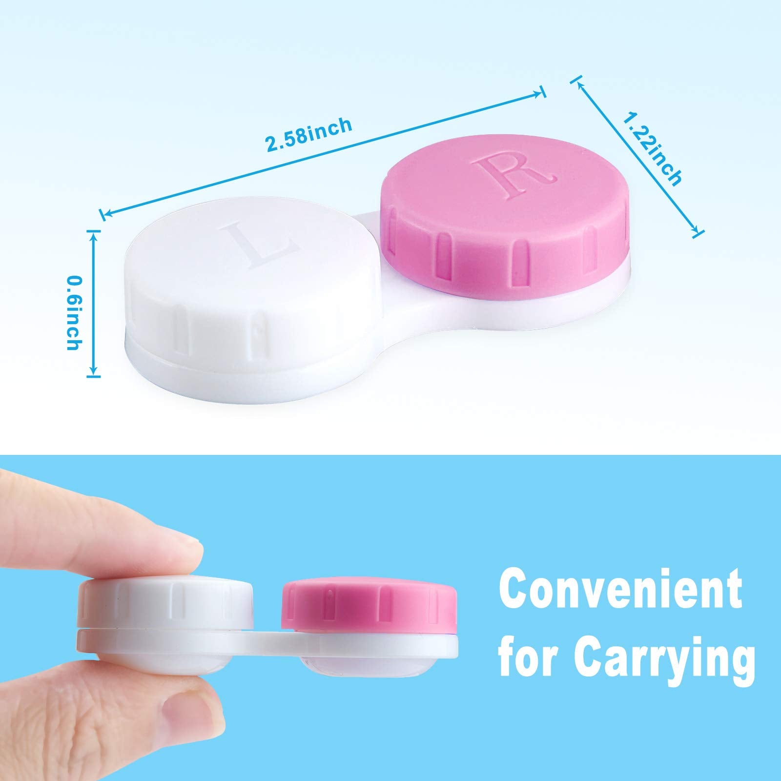 Etui QVVQ couleur rose et blanc, accessoire hygiénique et coloré.